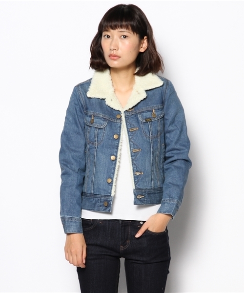 WHO'S WHO gallery（フーズフーギャラリー）の「【LEE】DENIMボア（ブルゾン・レディース・ブルー/インディゴブルー・MEDIUM/SMALL）」の7枚目の写真