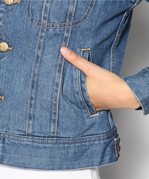 WHO'S WHO gallery（フーズフーギャラリー）の「【LEE】DENIMボア（ブルゾン・レディース・ブルー/インディゴブルー・MEDIUM/SMALL）」の10枚目の写真