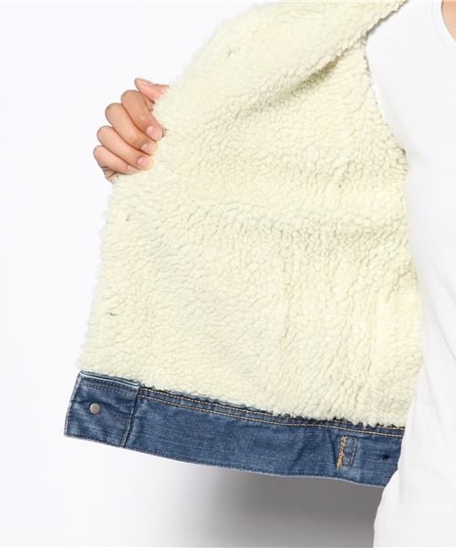 WHO'S WHO gallery（フーズフーギャラリー）の「【LEE】DENIMボア（ブルゾン・レディース・ブルー/インディゴブルー・MEDIUM/SMALL）」の3枚目の写真