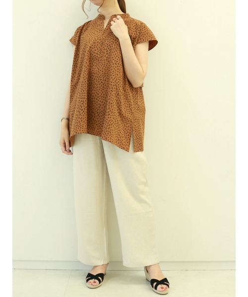 Te chichi（テチチ）の「ブロードバックフリルスキッパーブラウス（シャツ/ブラウス・レディース・ベージュ/ブラウン/ブラック・ﾌﾘ-）」の15枚目の写真