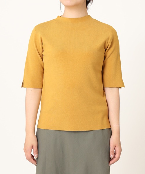 Simplicite(サンプリシテ)の「ソウバリ5分袖プルオーバー◆(ニット/セーター・レディース・ホワイト/ブラック/ブルー/グリーン/マスタード・FREE)」の18枚目の写真