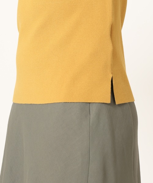 Simplicite(サンプリシテ)の「ソウバリ5分袖プルオーバー◆(ニット/セーター・レディース・ホワイト/ブラック/ブルー/グリーン/マスタード・FREE)」の14枚目の写真