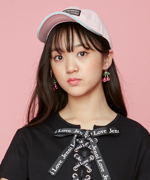 JENNI love（ジェニィラブ）の「チェンジングロゴキャップ（キャップ・キッズ・ブラック/オフホワイト/ピンク・54cm/56cm）」の3枚目の写真