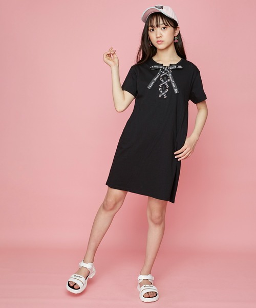 JENNI love（ジェニィラブ）の「チェンジングロゴキャップ（キャップ・キッズ・ブラック/オフホワイト/ピンク・54cm/56cm）」の7枚目の写真