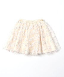 KP（ケーピー）の「チュール花ラメプリントのスカート(140-150cm)（スカート・キッズ）」