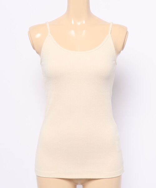 N.(N. Natural Beauty Basic)(エヌエヌナチュラルビューティーベーシック)の「三角テレコインナー(Tシャツ/カットソー・レディース・ホワイト/ブラック/ベージュ・MEDIUM)」の10枚目の写真