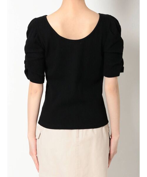 EVRIS(エヴリス)の「パフスリーブリブトップス(Tシャツ/カットソー・レディース・ブラウン/ブラック/アイボリー・FREE)」の12枚目の写真