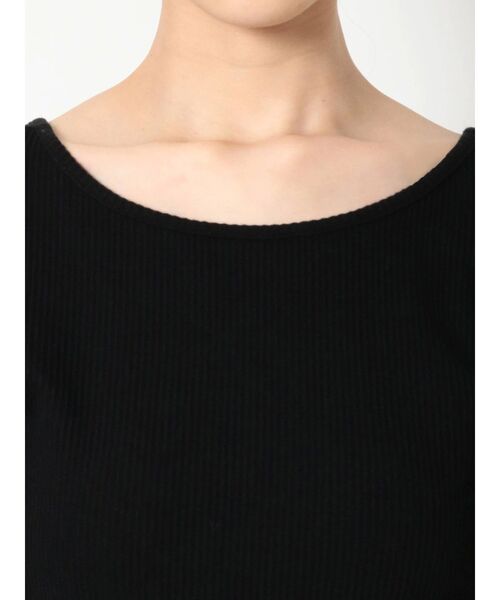 EVRIS(エヴリス)の「パフスリーブリブトップス(Tシャツ/カットソー・レディース・ブラウン/ブラック/アイボリー・FREE)」の18枚目の写真