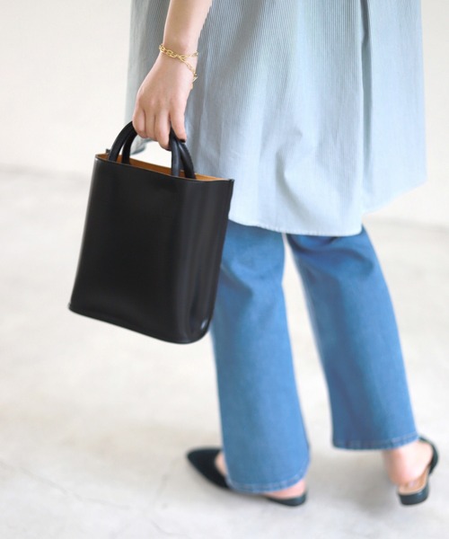 SLOBE IENA（スローブイエナ）の「【PIENI/ピエニ】TOTE Sハンドバッグ◆（ハンドバッグ・レディース・グレー/ブラック・FREE）」の18枚目の写真