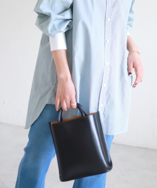 SLOBE IENA（スローブイエナ）の「【PIENI/ピエニ】TOTE Sハンドバッグ◆（ハンドバッグ・レディース・グレー/ブラック・FREE）」の19枚目の写真