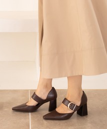 ソフト ゴールドバックルセパレートパンプス