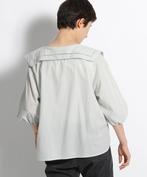 niko and...(ニコアンド)の「スクエア襟ブラウス(シャツ/ブラウス・レディース・ホワイト/ライトグリーン/チャコール・MEDIUM/LARGE)」の10枚目の写真