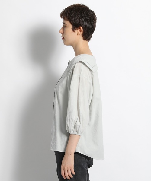 niko and...(ニコアンド)の「スクエア襟ブラウス(シャツ/ブラウス・レディース・ホワイト/ライトグリーン/チャコール・MEDIUM/LARGE)」の12枚目の写真