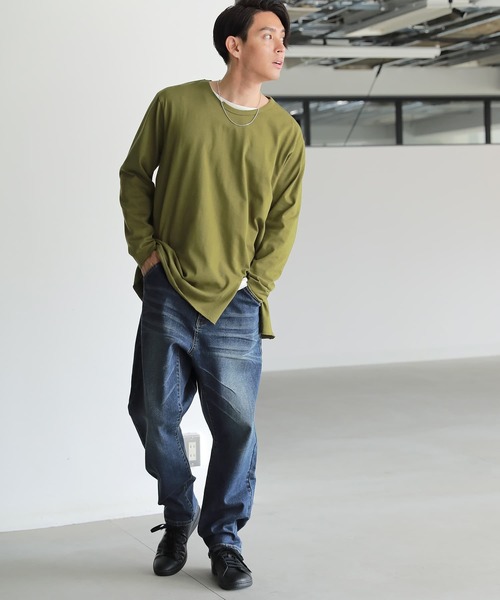 osharewalker（オシャレウォーカー）の「【廃盤】『ルーズフィットサルエルデニム』（デニムパンツ・メンズ・ネイビー・M/L/XL）」の8枚目の写真