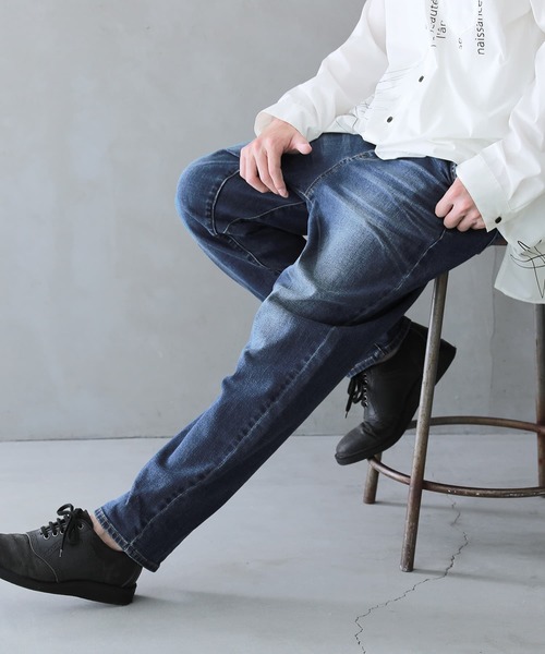 osharewalker（オシャレウォーカー）の「【廃盤】『ルーズフィットサルエルデニム』（デニムパンツ・メンズ・ネイビー・M/L/XL）」の21枚目の写真