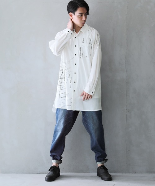 osharewalker（オシャレウォーカー）の「【廃盤】『ルーズフィットサルエルデニム』（デニムパンツ・メンズ・ネイビー・M/L/XL）」の3枚目の写真