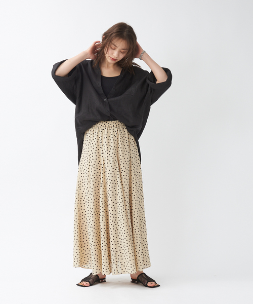 Rouge vif(ルージュヴィフ)の「2WAYサーマルタンクトップ(タンクトップ・レディース・オフホワイト/ブラック/ブラウン・フリー)」の7枚目の写真