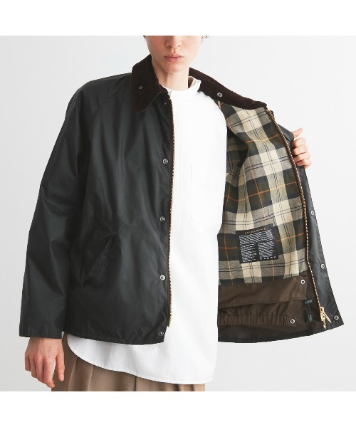 Barbour（バブアー）の「TRANSPORT WAX（ブルゾン・メンズ・ブラック/セージグリーン・36/40/42/34/38）」の9枚目の写真