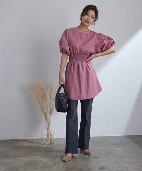 vis-`a-vis(ビサビ)の「【WEB限定】ストレッチ&美シルエット。デニムフレアパンツ(デニムパンツ・レディース・ブラック/ブルー系その他4・SS/S/M/L)」の11枚目の写真