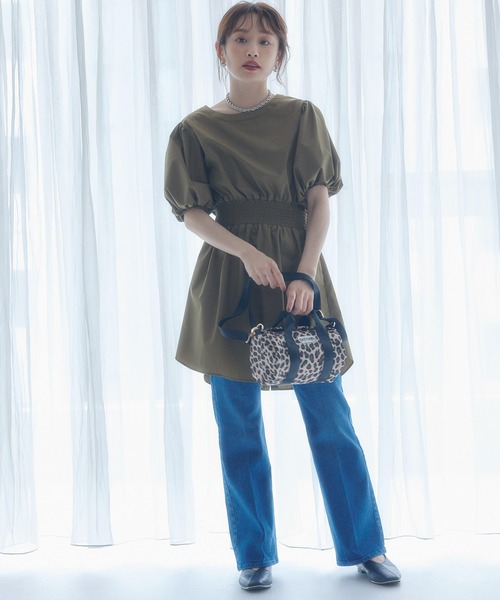 vis-`a-vis(ビサビ)の「【WEB限定】ストレッチ&美シルエット。デニムフレアパンツ(デニムパンツ・レディース・ブラック/ブルー系その他4・SS/S/M/L)」の21枚目の写真