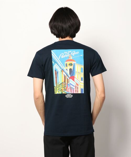 Lafayette（ラファイエット）の「LFYT ラファイエット [Lafayette] - バケーション クラブ グラフィック 半袖 Tシャツ [VACATION CLUB PRI TOUR TEE]（Tシャツ/カットソー・メンズ・ホワイト/ネイビー/オレンジ・XL/L/M/S）」の4枚目の写真
