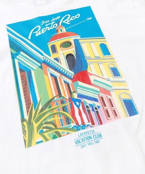 Lafayette（ラファイエット）の「LFYT ラファイエット [Lafayette] - バケーション クラブ グラフィック 半袖 Tシャツ [VACATION CLUB PRI TOUR TEE]（Tシャツ/カットソー・メンズ・ホワイト/ネイビー/オレンジ・XL/L/M/S）」の10枚目の写真