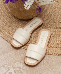 レザーフラットサンダル