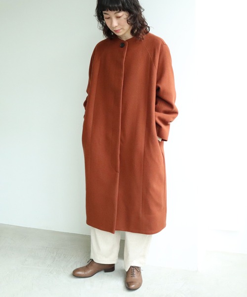 のらママ✦1回のみ着用✦yuni super100 Woolコクーンコーㇳ yuni（ユニ ）の「super100 Wool ラグランコクーンコート（その他