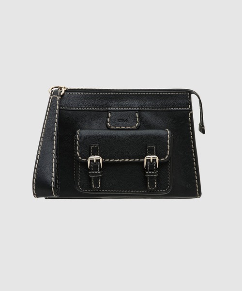 Chloe(クロエ)の「EDITH / スモールポーチ POUCH(クラッチバッグ・レディース・ブラック・FREE)」の1枚目の写真