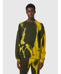 DIESEL | メンズ スウェット タイダイ染め オーバーサイズ   オーガニックコットン(スウェット)