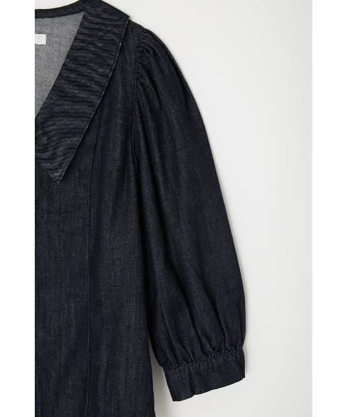 MOUSSY(マウジー)の「BIG COLLAR DENIM ブラウス(シャツ/ブラウス・レディース・ワンウォッシュ/ホワイト・1/2)」の10枚目の写真