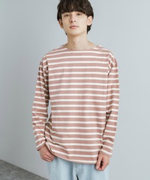 バスクボーダー / 無地 ボートネックロングTシャツ