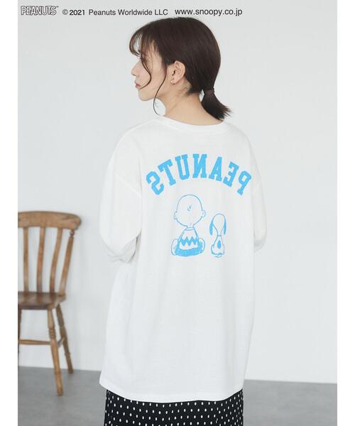 Green　Parks（グリーンパークス）の「PEANUTS バックプリントロンT＊（Tシャツ/カットソー・レディース・オフホワイト・FREE）」の12枚目の写真