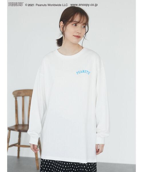 Green　Parks（グリーンパークス）の「PEANUTS バックプリントロンT＊（Tシャツ/カットソー・レディース・オフホワイト・FREE）」の11枚目の写真