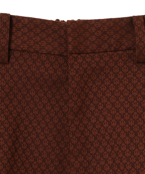 alcali（アルカリ）の「ジャガード柄フレアーパンツ（その他パンツ・レディース・ネイビー/ブラウン・2/3）」の8枚目の写真