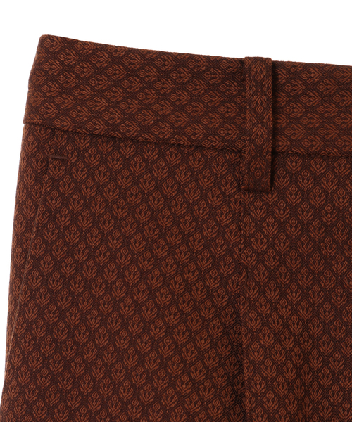 alcali（アルカリ）の「ジャガード柄フレアーパンツ（その他パンツ・レディース・ネイビー/ブラウン・2/3）」の7枚目の写真
