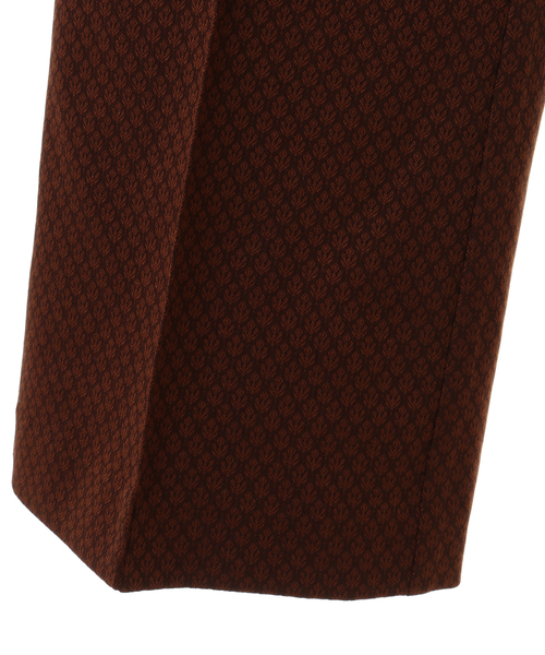 alcali（アルカリ）の「ジャガード柄フレアーパンツ（その他パンツ・レディース・ネイビー/ブラウン・2/3）」の5枚目の写真