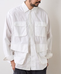 CIAOPANIC TYPY | コットンワッシャーミリタリーシャツジャケット(ミリタリージャケット)