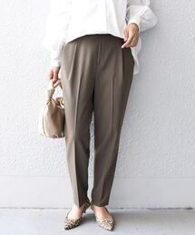 〈手洗い可能〉ストレッチテーパードパンツ