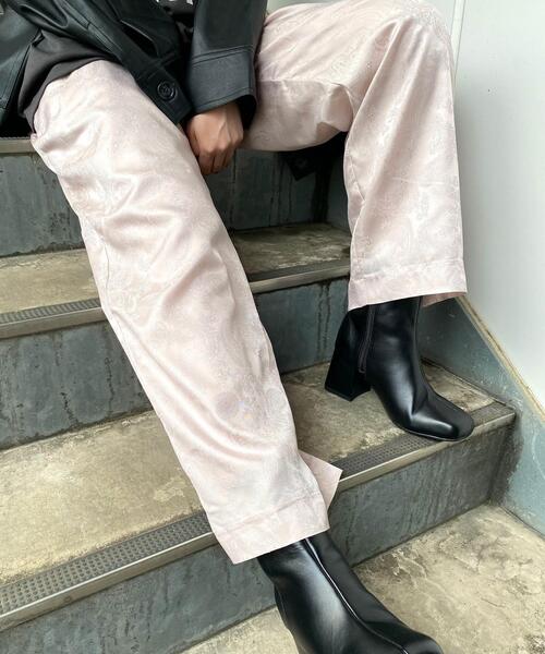 MLI'A（エムリア）の「サテンジャガードイージー／パンツ（その他パンツ・レディース・オレンジ/グリーン/ライトベージュ/ブラウン・FREE）」の2枚目の写真