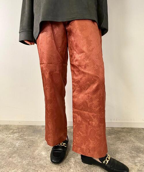 MLI'A（エムリア）の「サテンジャガードイージー／パンツ（その他パンツ・レディース・オレンジ/グリーン/ライトベージュ/ブラウン・FREE）」の7枚目の写真