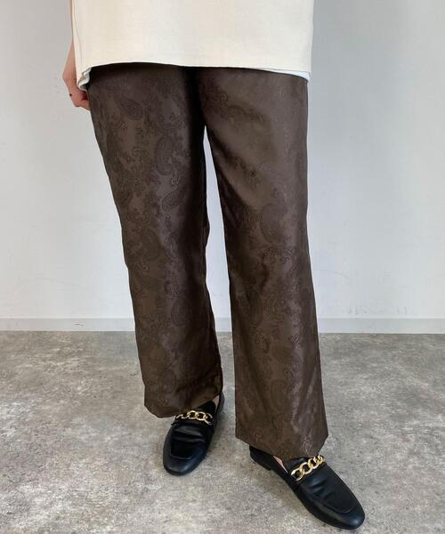 MLI'A（エムリア）の「サテンジャガードイージー／パンツ（その他パンツ・レディース・オレンジ/グリーン/ライトベージュ/ブラウン・FREE）」の12枚目の写真