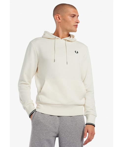 FRED PERRY(フレッドペリー)の「Tipped Hooded Sweatshirt/フレッドペリーパーカー(パーカー・レディース・ブラック/ネイビー/グレー/グリーン/ブラウン/ベージュ/チャコールグレー/グレー系その他/パープル/ブルー系その他/ベージュ系その他/マルーン/グレー系その他2/ベージュ系その他2/ブラウン系その他/モカ/カーキ/ベージュ系その他3/キナリ/グレー系その他3/ブラウン系その他3/ベージュ系その他4/ブラック系その他/ベージュ系その他5/グリーン系その他/グリーン系その他2・S/M/L/XL)」の14枚目の写真