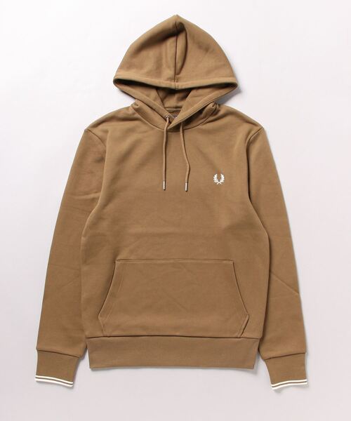 FRED PERRY(フレッドペリー)の「Tipped Hooded Sweatshirt/フレッドペリーパーカー(パーカー・レディース・ブラック/ネイビー/グレー/グリーン/ブラウン/ベージュ/チャコールグレー/グレー系その他/パープル/ブルー系その他/ベージュ系その他/マルーン/グレー系その他2/ベージュ系その他2/ブラウン系その他/モカ/カーキ/ベージュ系その他3/キナリ/グレー系その他3/ブラウン系その他3/ベージュ系その他4/ブラック系その他/ベージュ系その他5/グリーン系その他/グリーン系その他2・S/M/L/XL)」の12枚目の写真