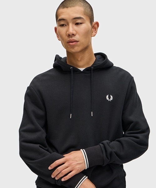 関税込◆FRED PERRY フレッドペリー Tipped Hooded Sweatshirt Tipped Hooded Sweatshirt／フレッドペリーパーカー（パーカー