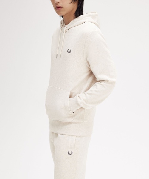 FRED PERRY フード付きパーカー M ホワイト フィッシュテールパーカ | FRED PERRY JAPAN | フレッドペリー