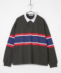 make a ray!（メイク ア レイ！）の「USAコットン ビッグシルエット 切り替え ラガーシャツ（Tシャツ/カットソー・メンズ）」