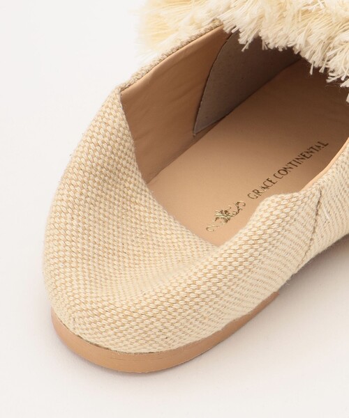 GRACE CONTINENTAL(グレースコンチネンタル)の「【LIFE STYLE WEAR】フリンジバブーシュ(パンプス・レディース・キナリ・FREE)」の9枚目の写真