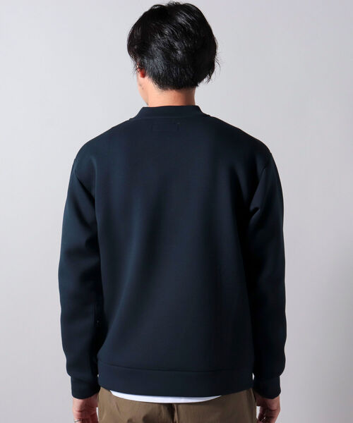 NOLLEY'S goodman（ノーリーズグッドマン）の「ハーフZIP プルオーバー スウェット ダンボール ニット（スウェット・メンズ・ベージュ/ネイビー・S/M/L/LL）」の7枚目の写真