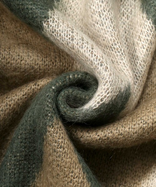 SITRY(シトリー)の「Double Jacquard Knit Cardigan/ダブルジャガード ニット ルーズカーディガン/カーデ(カーディガン/ボレロ・メンズ・アイボリー/グレイッシュベージュ・M/L)」の8枚目の写真